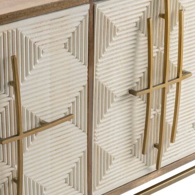 Image showing  Bengal Manor Pattern Door Sideboard, 69 in. x 16 in. x 34 in.