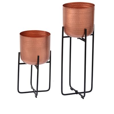 Crestview Collection Copper Planters, 2-Pack