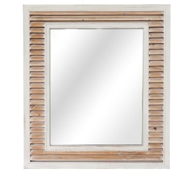 Crestview Collection Beachy Destination Wood Mirror, 38 in. x 42 in. x 2 in.