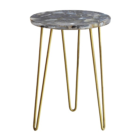 Crestview Collection Bengal Manor Agate Accent Table