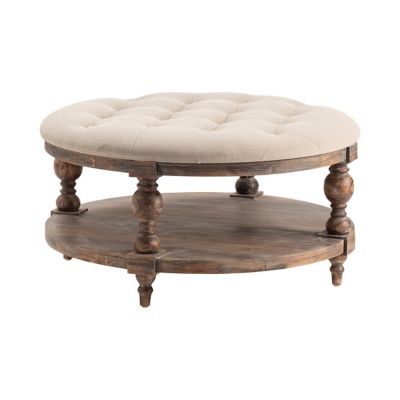 Crestview Collection Cushion Ottoman, 18 in.