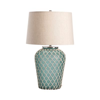 Crestview Collection 30 in. H Frazier Coastal Glass Table Lamp