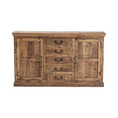 Crestview Collection 2-Door/5-Drawer Bengal Manor Mango Wood Sideboard