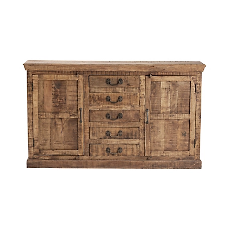 Crestview Collection 2-Door/5-Drawer Bengal Manor Mango Wood Sideboard