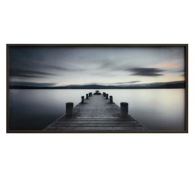 Crestview Collection Pier Walk Wood Framed Glass Print, 55 in. x 27 in.