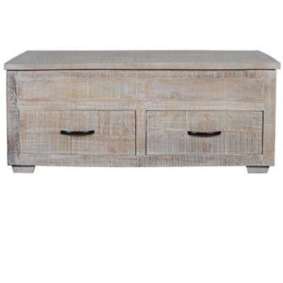 Crestview Collection Brogden Rectangular 2-Drawer Cocktail Table