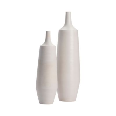 Crestview Collection Ceramic Finish Vases, 6 in. x 6 in. x 21 in., 2-Pack