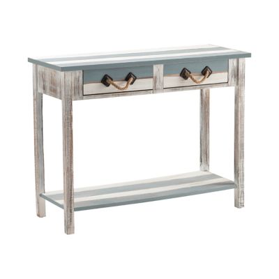 Crestview Collection 2-Drawer Nantucket Weathered Wood Console