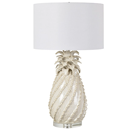 Crestview Collection 29.75 in. H Estate Ceramic Pineapple Table Lamp