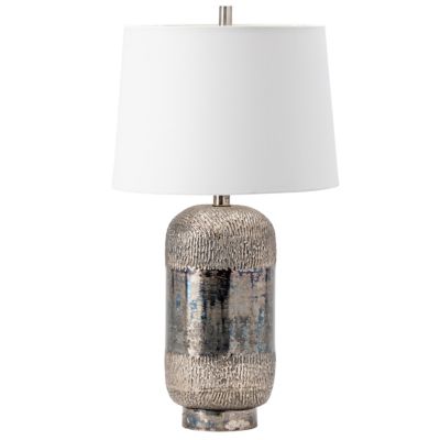 Crestview Collection 31.75 in. H Reynolds Metal Table Lamp, Silver