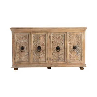Image showing  4-Door Mango Wood Sideboard, 71 in. x 15 in. x 39 in.