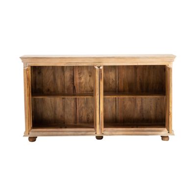 Image showing  4-Door Mango Wood Sideboard, 71 in. x 15 in. x 39 in.
