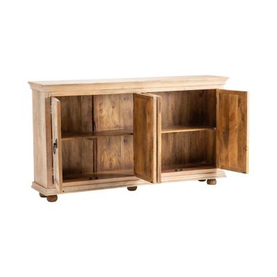 Image showing  4-Door Mango Wood Sideboard, 71 in. x 15 in. x 39 in.