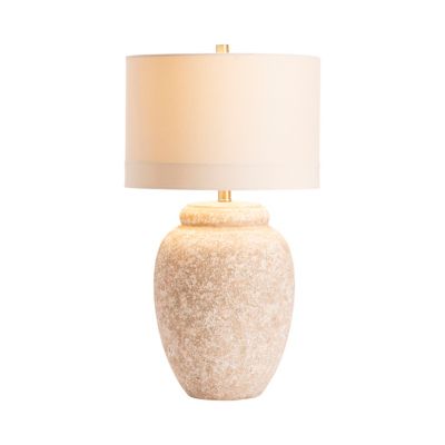 Image showing  27.5 in. H Dune Large Scale Textured Ceramic Table Lamp