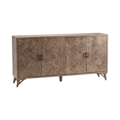 Image showing  Bengal Manor Herringbone Mango Wood Sideboard, 72 in. x 17 in. x 36 in.