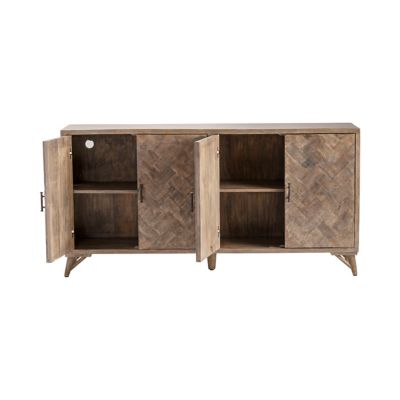 Image showing  Bengal Manor Herringbone Mango Wood Sideboard, 72 in. x 17 in. x 36 in.