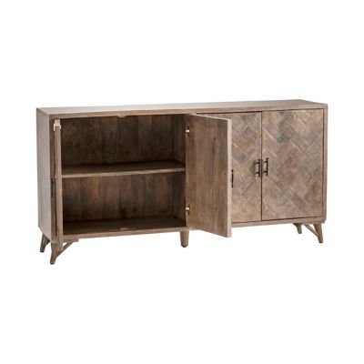 Image showing  Bengal Manor Herringbone Mango Wood Sideboard, 72 in. x 17 in. x 36 in.