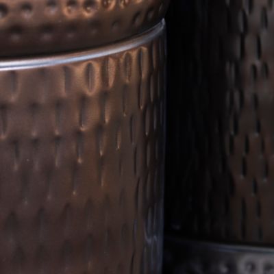 Image showing  Dark Copper Accent Stools, 2-Pack