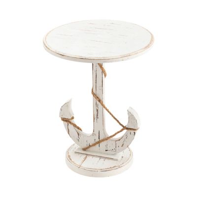 Crestview Collection Harbor Distressed Anchor Accent Table