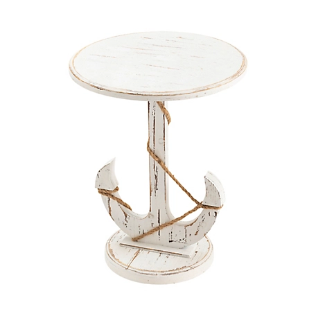 Crestview Collection Harbor Distressed Anchor Accent Table