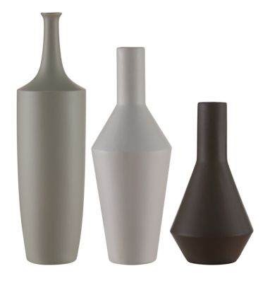 Crestview Collection Ceramic Finish Vases, 3-Pack