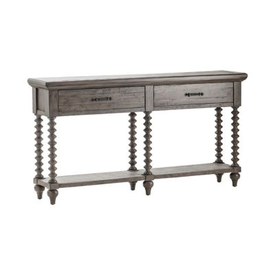 Crestview Collection 2-Drawer Pembroke Plantation Recycled Pine Turned Leg Contemporary Console Table, 69 in.