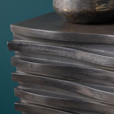 Image showing  4-Door Bengal Manor Mango Wood Wave Sideboard, 18 in.