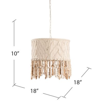 Image showing  1-Light Marley Jute Pendant Light