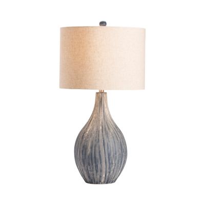 Image showing 1 th Crestview Collection 32 in. H Dillon Ceramic Table Lamp, Blue
