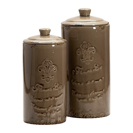 Crestview Collection Lefler Lidded Vases, 14 in. and 12 in., 2 pc.