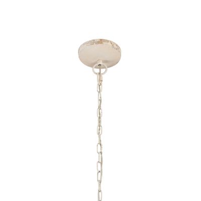 Image showing  4-Light Mayfair Distressed Lantern Chandelier, White
