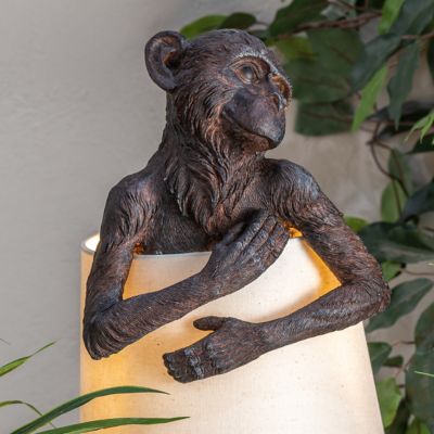 Image showing  21.5 in. H Monkey Resin Table Lamp