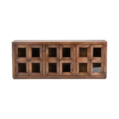 Image showing 1 th Crestview Collection 6-Door Display Console Table, 80 in. x 16 in. x 32 in.