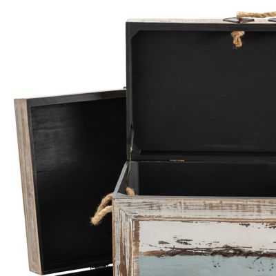 Image showing  Nantucket Weathered Wood Trunks, Assorted, 3 pc.