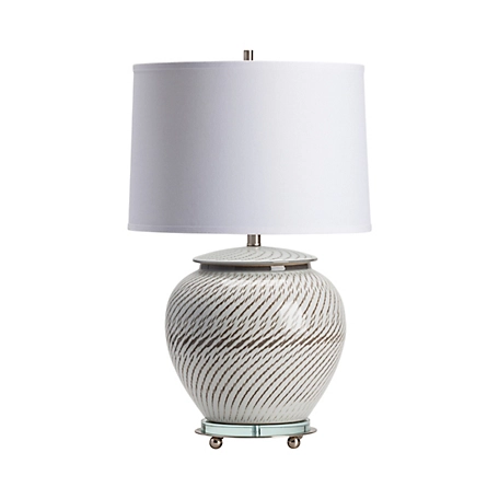 Crestview Collection 29 in. H Lise Handcrafted Ceramic Table Lamp