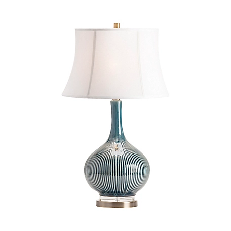 Crestview Collection 29.5 in. H Sawyer Table Lamp, Teal