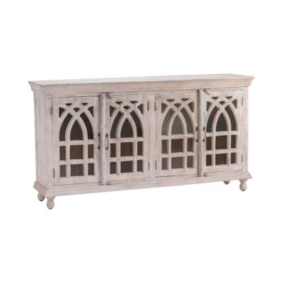 Crestview Collection 4-Door Bengal Manor Mango Wood Sideboard