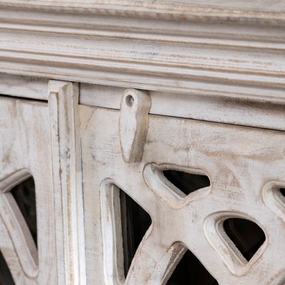 Image showing 7 th Crestview Collection 4-Door Bengal Manor Mango Wood Sideboard