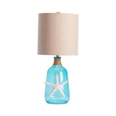 Crestview Collection 29.5 in. H Ocean Breeze Glass Table Lamp