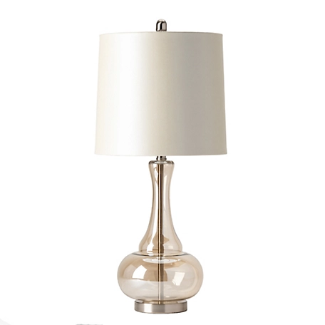 Crestview Collection 32 in. H Monaca Champagne Glass Table Lamp