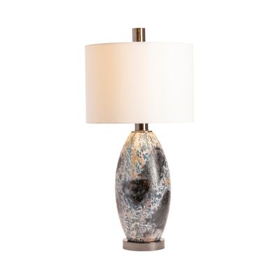 Image showing  32.75 in. H Logan Glass Table Lamp