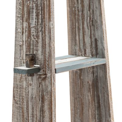 Image showing  4-Shelf Nantucket Weathered Wood Etagere