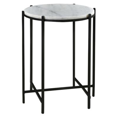 Crestview Collection Bengal Manor Iron and Marble Accent Table