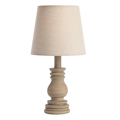 Crestview Collection 15 in. H Resin Accent Table Lamp, Off-White