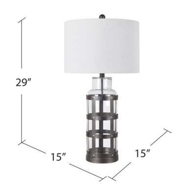 Image showing  Everly Caged Metal Lamp
