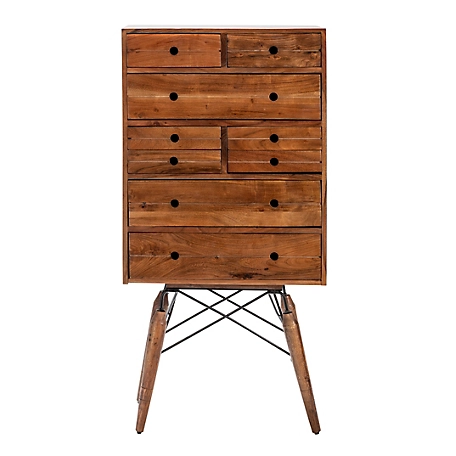 Crestview Collection 9-Drawer Acacia Wood Dresser