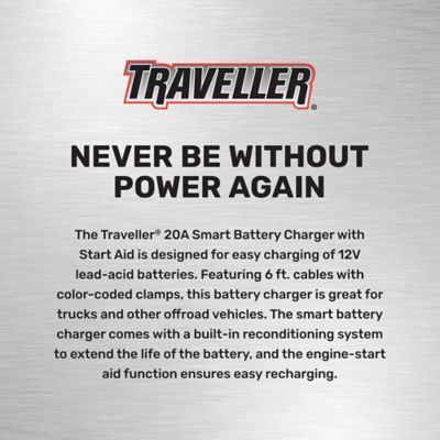 Image showing 5 th Traveller 20A 12V Smart Battery Charger with Start Aid