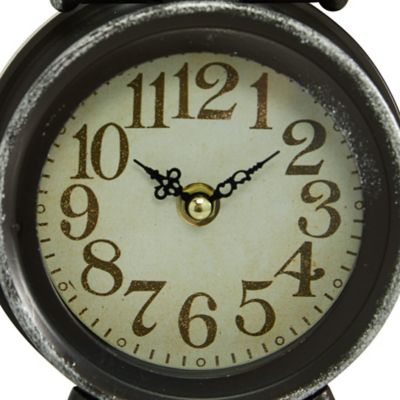 Image showing  Black Iron Country Cottage Clock, 9 in. x 6 in. x 3 in., 2-Pack