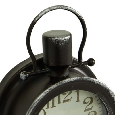 Image showing  Black Iron Country Cottage Clock, 9 in. x 6 in. x 3 in., 2-Pack