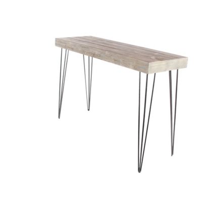 Image showing  Modern Wood Console Table, Brown